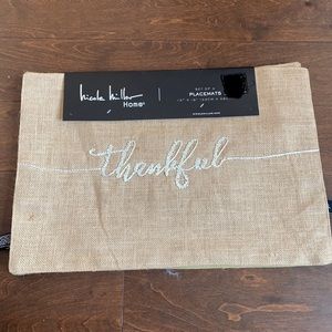 Nicole Miller Thankful jute placemats set of 4